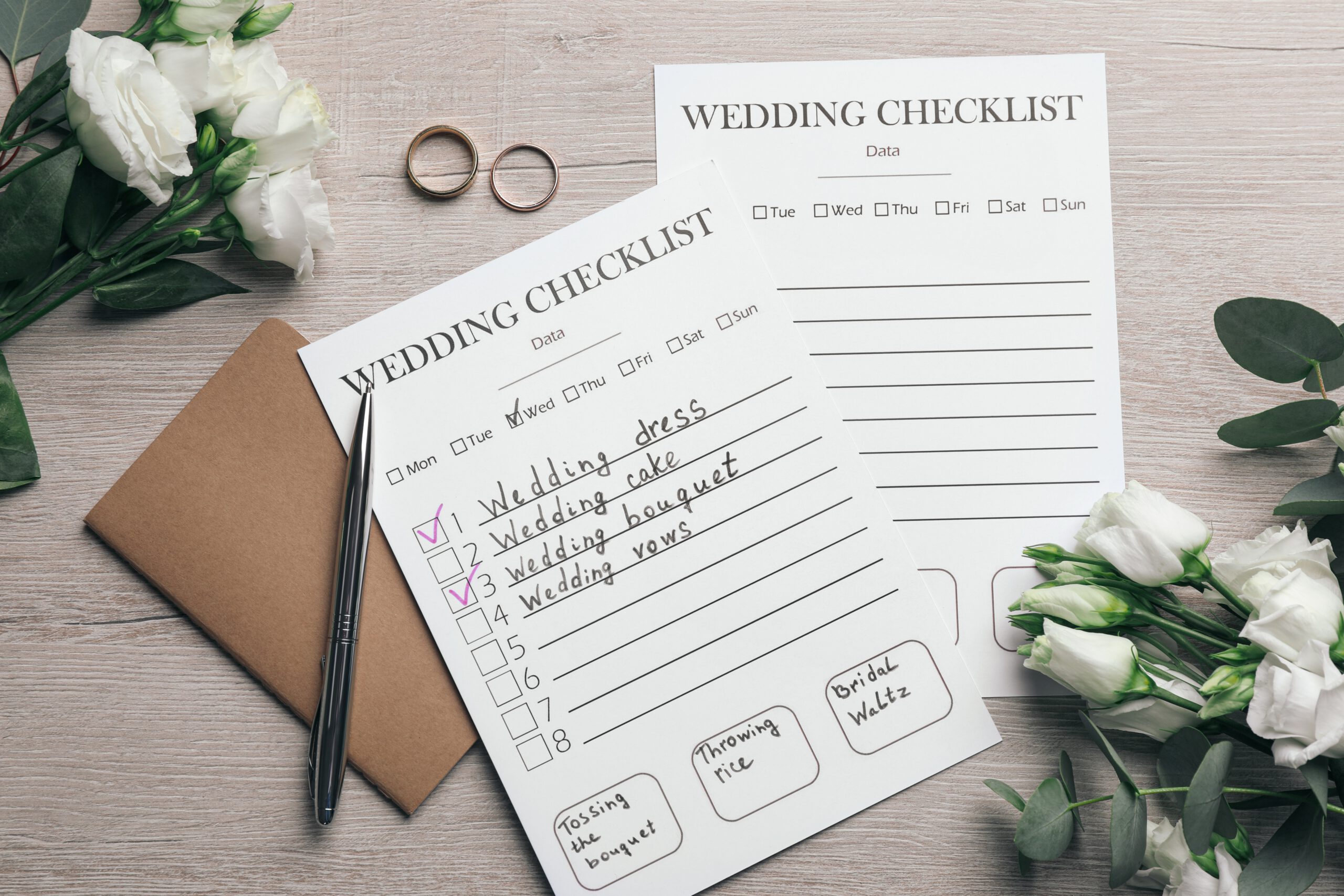 Checkliste Hochzeit planen