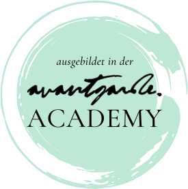 Badge Logo Ausgebildet in der avantgarde Academy